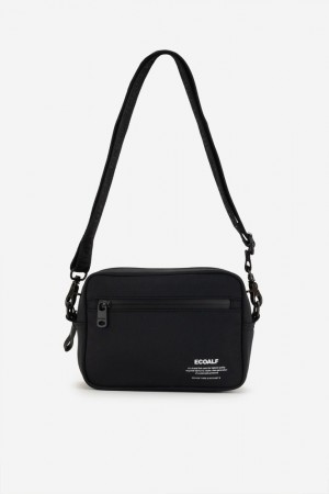 Ecoalf Akira Schultertasche Damen Schwarz | KLI-764128