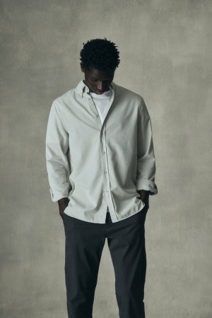 Ecoalf Antejo Hemd Herren Beige | DGJ-584072