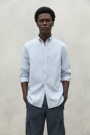 Ecoalf Antejo Hemd Herren Blau | HXV-023691