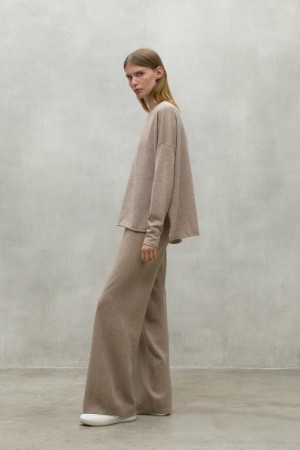 Ecoalf Anturio Pullover Damen Beige | LNR-673541
