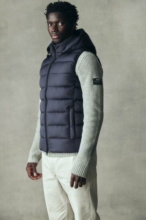 Ecoalf Aoraki Waistcoat Weste Herren Navy Blau | JIZ-162705