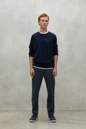 Ecoalf Aras Hose Herren Navy Blau | WYC-485731