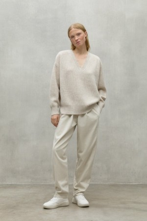 Ecoalf Azalea Pullover Damen Beige Rosa | FPD-071348