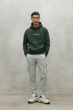 Ecoalf Barca Sweatshirts Herren Grün | ZXA-714063