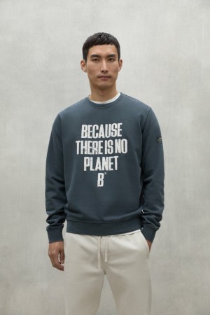 Ecoalf Barder Sweatshirts Herren Blau | BOW-651274