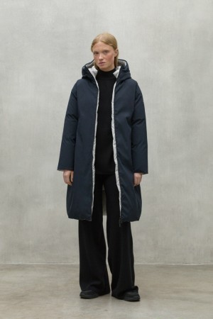 Ecoalf Baru Mäntel Damen Navy Blau | OLF-943627