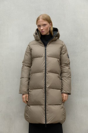 Ecoalf Baru Mäntel Damen Schwarz | ARG-046289