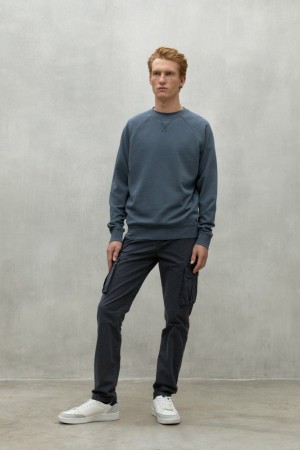 Ecoalf Berja Sweatshirts Herren Blau | YTU-638175