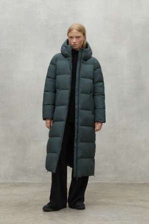Ecoalf Binaia Mäntel Damen Dunkelgrün | HVN-605412