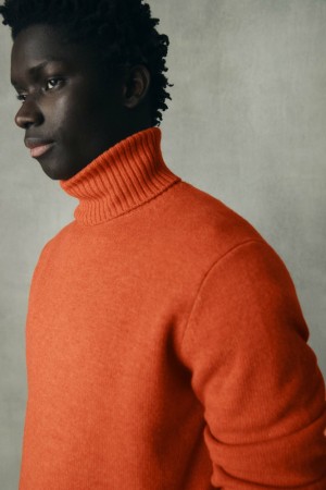 Ecoalf Brun Pullover Herren Orange | LUX-485127