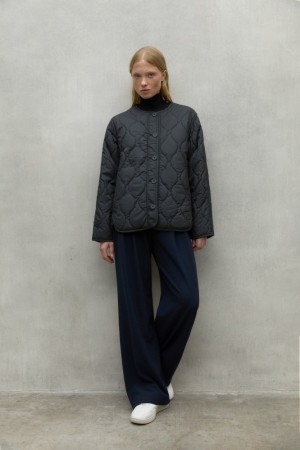Ecoalf Cali Jacken Damen Dunkelgrau | HSU-703546