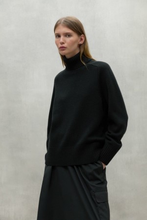 Ecoalf Caqui Pullover Damen Schwarz | MCL-356149