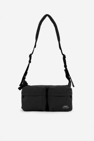 Ecoalf Dani Schultertasche Damen Schwarz | AXJ-452967