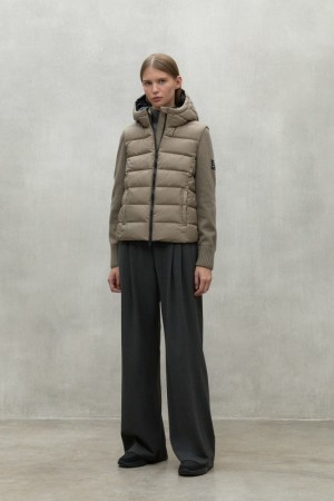 Ecoalf Denali Knitted Jacken Damen Braun | YCP-045783