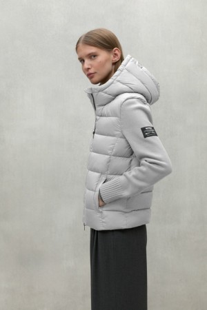 Ecoalf Denali Knitted Jacken Damen Weiß | DCO-541376