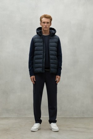 Ecoalf Denali Knitted Jacken Herren Navy Blau | GFT-395701