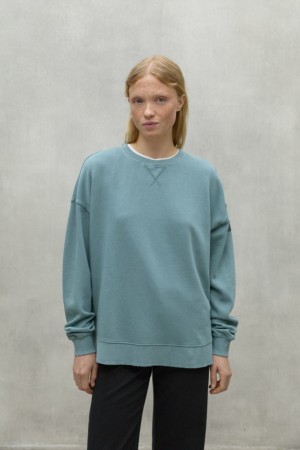 Ecoalf Elvas Sweatshirts Damen Blau | DTJ-157204