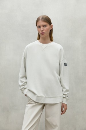 Ecoalf Elvas Sweatshirts Damen Weiß | FCU-174563