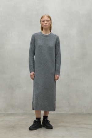 Ecoalf Eucalipto Kleid Damen Grau | RSV-734860