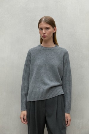 Ecoalf Eucalipto Pullover Damen Grau | ZRI-385416