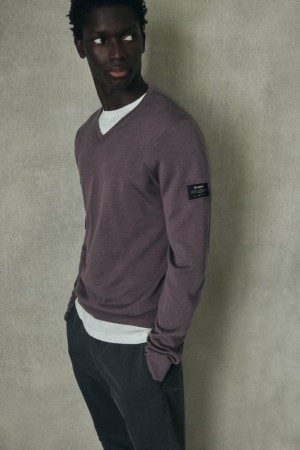 Ecoalf Ferro Pullover Herren Lila | GMB-640789