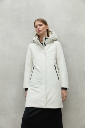 Ecoalf Glamour Mäntel Damen Weiß | OYH-507813