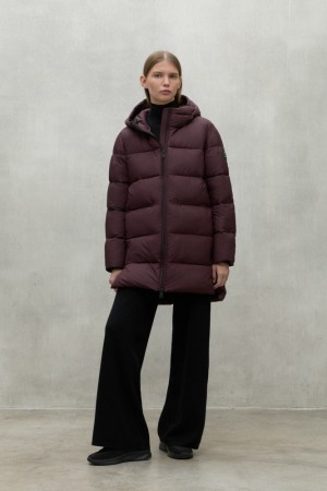 Ecoalf Grain Marangu Mäntel Damen Schwarz | BOM-625093
