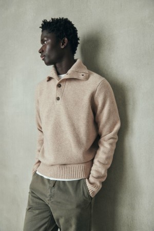 Ecoalf Idesia Pullover Herren Beige | TSA-089124