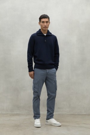 Ecoalf Idesia Pullover Herren Navy Blau | TZO-640193