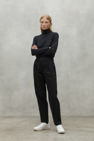 Ecoalf Jerte Hosen Damen Schwarz | JEB-132986