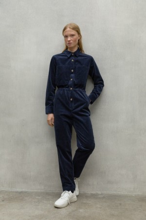 Ecoalf June Jumpsuit Damen Navy Blau | GSO-236481