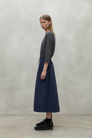 Ecoalf Laila Kleid Damen Dunkelgrau | IJB-826759