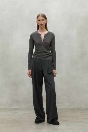 Ecoalf Lille T-shirts Damen Dunkelbraun | UBW-387490