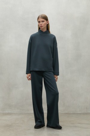 Ecoalf Maia Sweatshirts Damen Dunkelgrün | CUX-051972