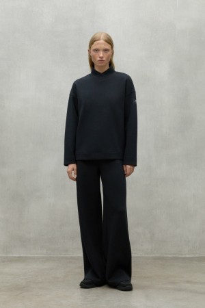 Ecoalf Maia Sweatshirts Damen Schwarz | DAL-862140