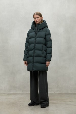 Ecoalf Manlie Mäntel Damen Dunkelgrün | XWQ-967834