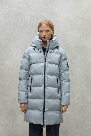 Ecoalf Manlie Mäntel Damen Hellblau | GLV-467835