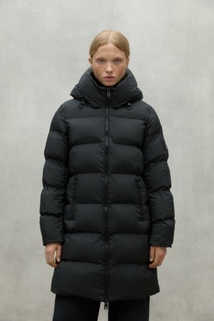Ecoalf Manlie Mäntel Damen Schwarz | MSL-902471