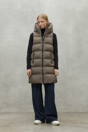 Ecoalf Manlie Waistcoat Mäntel Damen Braun | XZL-896023