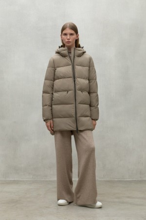 Ecoalf Marangu Mäntel Damen Braun | LTJ-784253