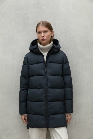 Ecoalf Marangu Mäntel Damen Navy Blau | TFJ-206738
