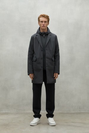 Ecoalf Maudit Jacken Herren Dunkelgrau | QXT-095683