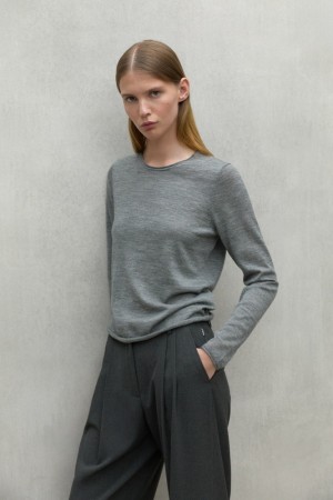 Ecoalf Milo Pullover Damen Grau | OVA-351986