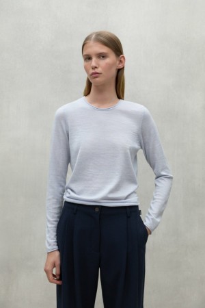 Ecoalf Milo Pullover Damen Hellblau | CIO-436701