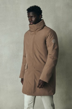 Ecoalf Noshaq Mäntel Herren Braun | QWP-583127