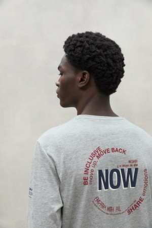 Ecoalf Now T-shirts Herren Grau | WUL-179432