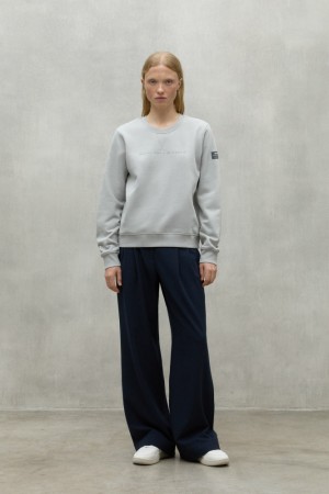 Ecoalf Ondara Sweatshirts Damen Hellgrau | ASH-536021