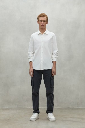 Ecoalf Oscar Hemd Herren Weiß | QKN-165940