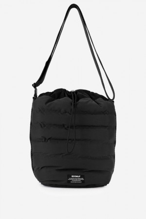 Ecoalf Pad Bucket Tasche Damen Schwarz | LGO-253967