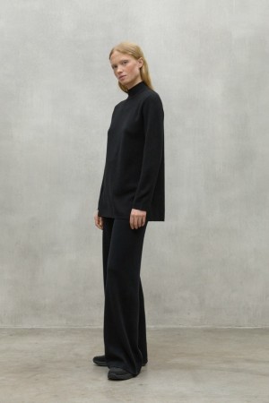 Ecoalf Palna Pullover Damen Schwarz | NJQ-507296